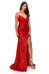 Bliss Fitted Sequin Side Slit Open Back Evening Dress for Women, Sizes XS-3XL - SophiasStyle.com